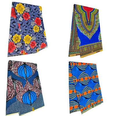 African wax fabric Ankara printed pagne Cotton非洲腊染布布料
