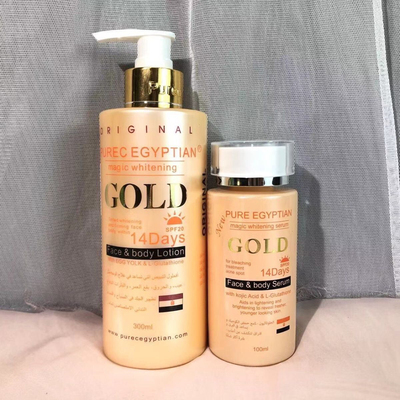 PUREC EGYPTIAN Gold 14days Magic Body Lotion Cream Soap