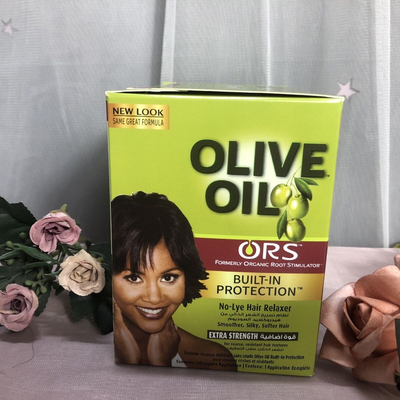 ORS Olive Oil No-lye Hair Relaxer Kit Extra Strength直发膏