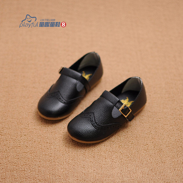 Chaussures enfants en autre ronde creux pour printemps - semelle tendon - Ref 983764 Image 3