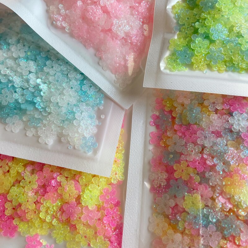 7MM中孔小梅花金葱粉亮片图片
