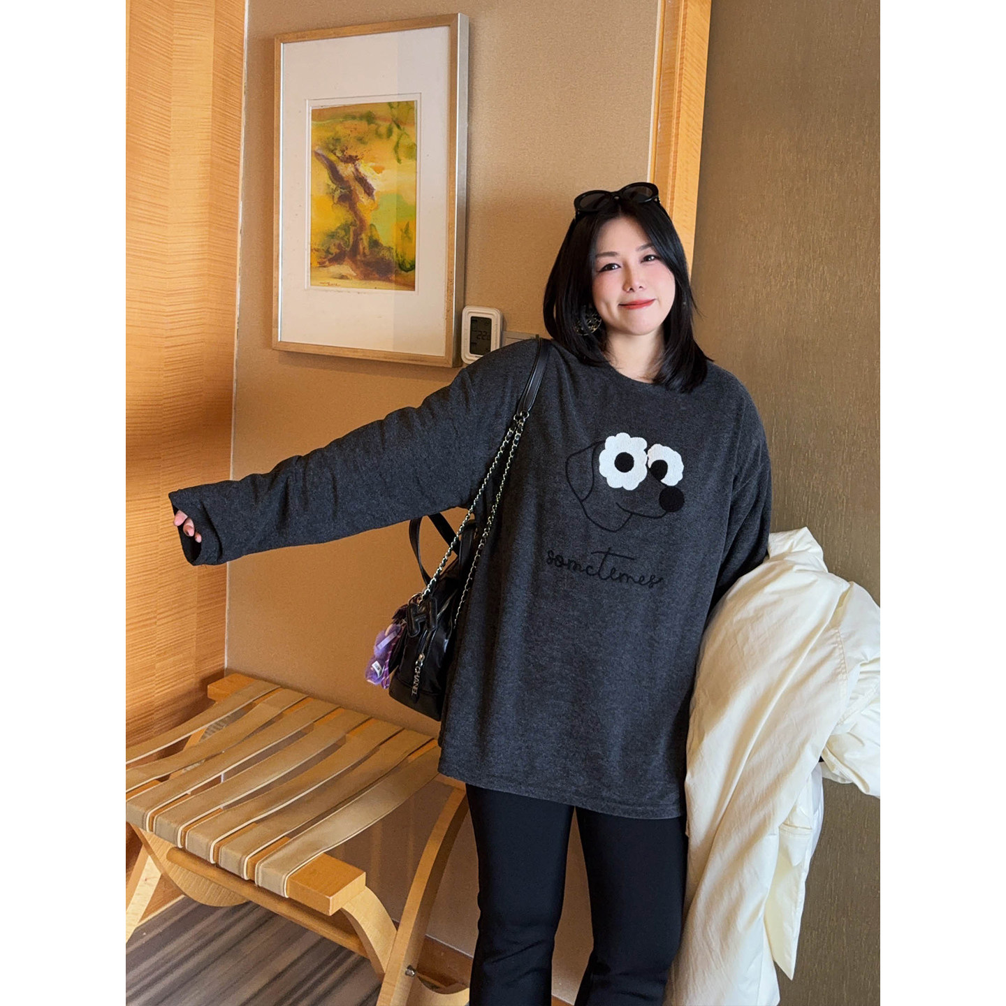 VOGANA戛纳家大码女装减龄休闲韩Tee温暖加绒毛巾棉宽松显瘦厚t恤,女装/女士精品,大码内搭,淘宝优惠券,粉丝福利购,淘宝优惠卷