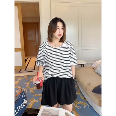 t恤宽松显瘦茧型短袖棉