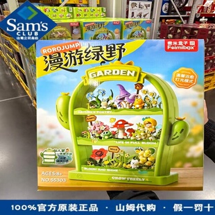 山姆代购费米盒子feimibox漫游绿野积木仙人掌盆栽玩具送女生礼物