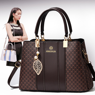 手提包撞色大复古时尚单肩斜挎包