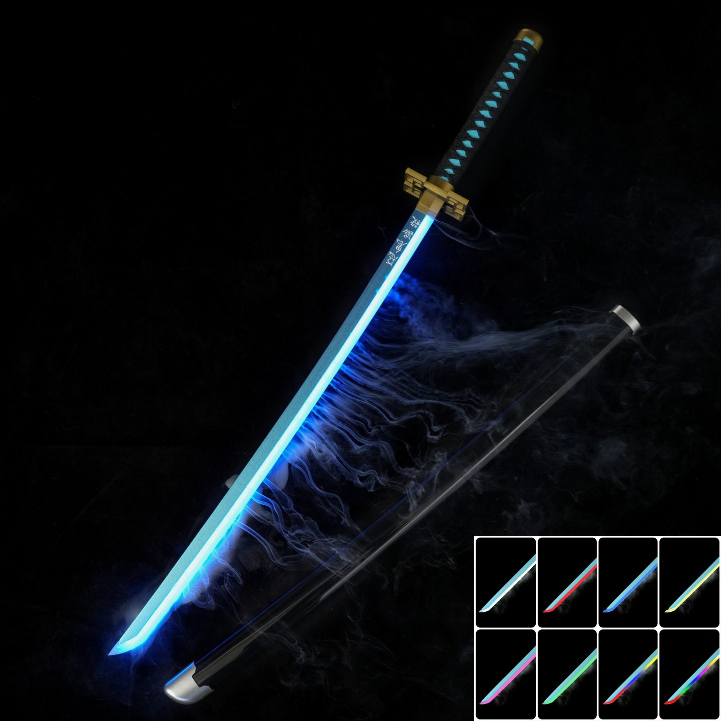 鬼灭之刃时透无一郎霞之呼吸喷雾发光木刀烟雾袖白雪发光激光木剑,运动/瑜伽/健身/球迷用品,剑,淘宝优惠券,粉丝福利购,淘宝优惠卷