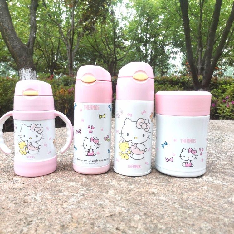 膳魔师卡通保温杯吸管杯焖烧