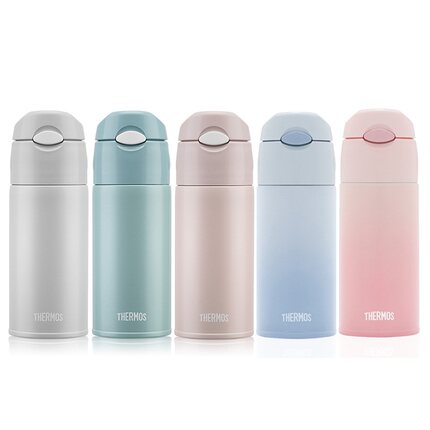 thermos膳魔师保温吸管杯保冷两用女高颜值车载杯子 TCMI 400ml