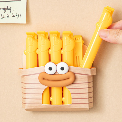 小屋封口夹冰箱贴磁吸可爱调料食物茶叶保鲜防潮零食夹食品密封夹