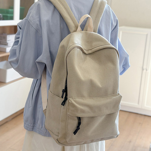 包与王妃加厚水洗帆布双肩包女