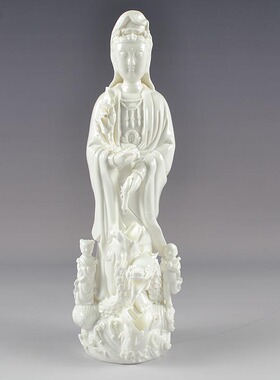 三龙滴水观音陶瓷佛像观世音菩萨