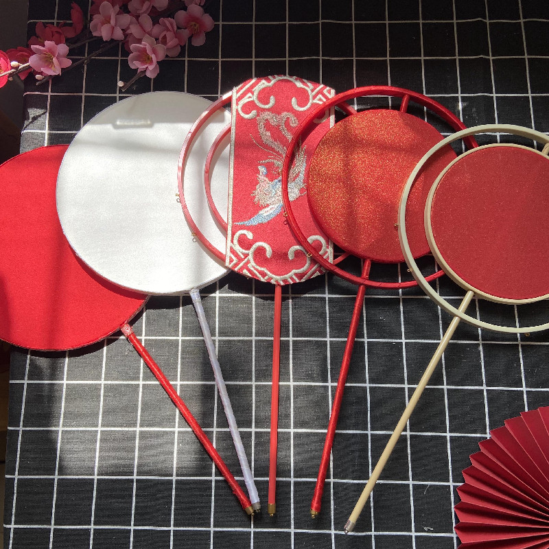 栗子家团扇手工DIY团扇手工扇