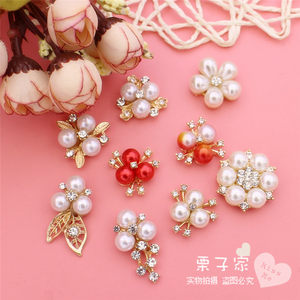 diy港式发饰合金镶钻花盘凤冠