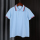 浅蓝色红边领半袖 2023夏季 POLO衫 校服短袖 T恤男女童学院班服 童装