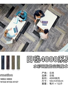 进口家用地毯卧室客厅满铺高档办公室方块拼接尼龙地毯TC4000系列