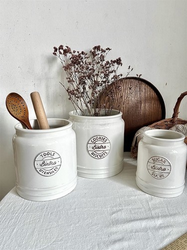 陶瓷大容量工具收纳罐子