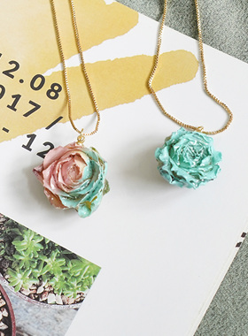 森系超仙永生花项链2025新款