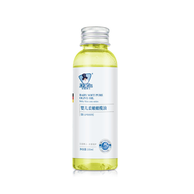 艾因博士婴儿柔嫩橄榄油 100ml 草本植护舒缓 呵护宝宝滋润按摩油