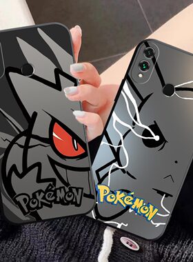 耿鬼适用荣耀8X手机壳Honor 8xMax全包JSNAL00a磨砂高级感耐脏防摔软壳皮卡丘保护套AREAL00创意男女新款外壳