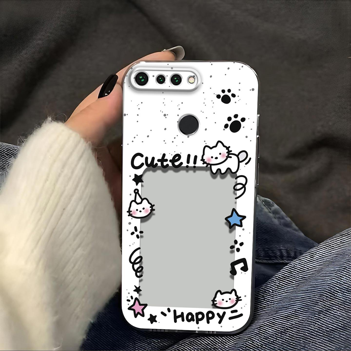 猫抓相框放照片适用于荣耀V20手机壳Honor镜头全包pct-al10防摔硅胶软壳高级感保护套超薄可爱小卡新款手机套