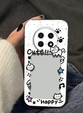 猫抓相框放照片适用于荣耀X60Pro手机壳x60pro镜头全包BRPAN00防摔硅胶软壳高级感保护套超薄小卡新款手机套