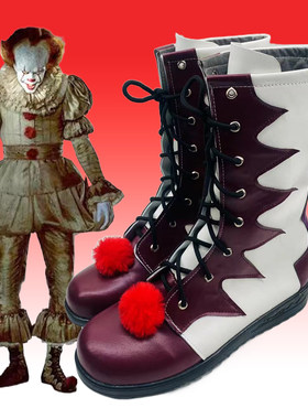 892 小丑回魂佩尼怀斯Pennywise万圣恐怖小丑cos鞋定制演出鞋