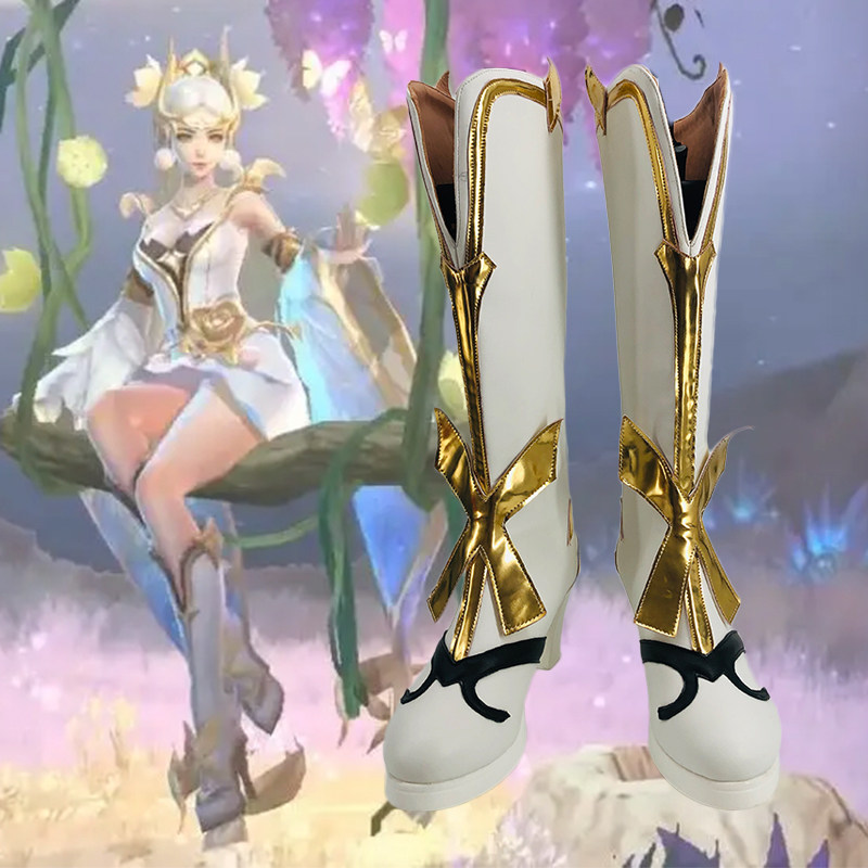 291王者荣耀新版貂蝉金色仲夏夜cos鞋cosplay定做二次元来图定制