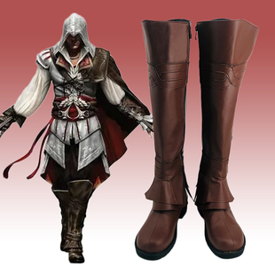 338刺客信条艾吉奥奥迪托雷cos鞋cosplay漫展定做订做二次元定制