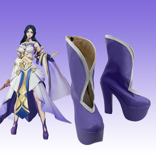1387王者荣耀露娜紫霞仙子cos鞋COSPLAY鞋二次元动漫展定做演出鞋