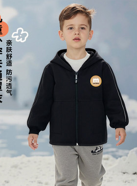 儿童罩衣加绒加厚羽绒服防脏护衣