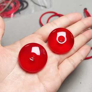 细磨温润青鱼石项链饰品大小鱼惊石礼物成品活玉细磨抛光