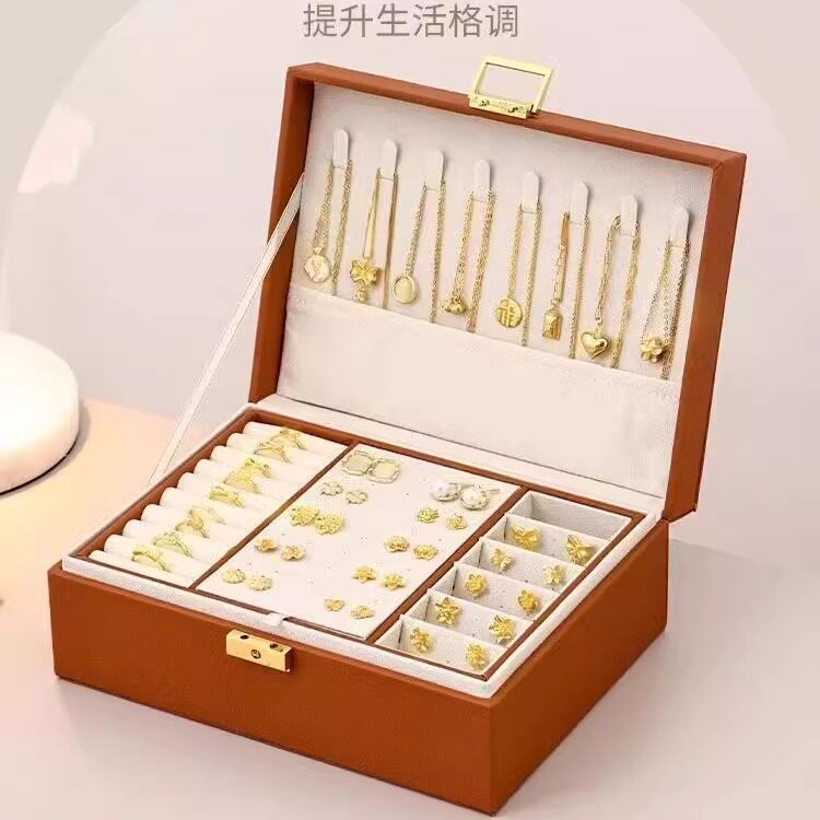 高级感首饰盒大容量首饰收纳图片