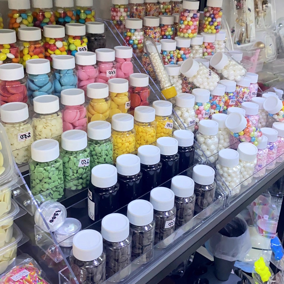 色素烘焙收纳架面包店裱花嘴整理架工具收纳展示透明阶梯收纳盒子