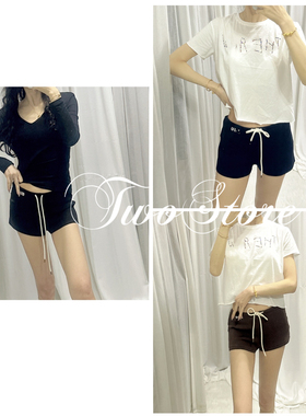 TWO“叠搭伴侣”m!u24S客订面料运动休闲短裤 SP21410