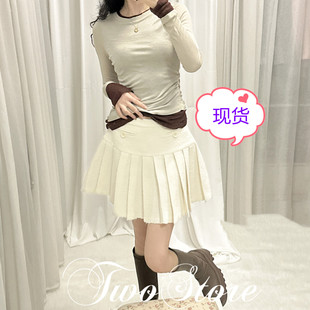 ALU高奢私服松软绒感美利奴羊毛te殊抓剪毛工艺 细腻温暖百褶半裙