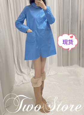 FOREVERCAN“亚利桑那”100府绸棉娃娃领百搭衬衫连衣裙 SD22227