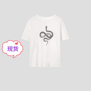 T恤ST22745 FOREVERCAN 蛇转乾坤 灵蛇系列限定款 手绘蛇纹短袖