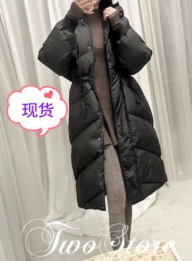 大衣式95白鵝绒羽絨服