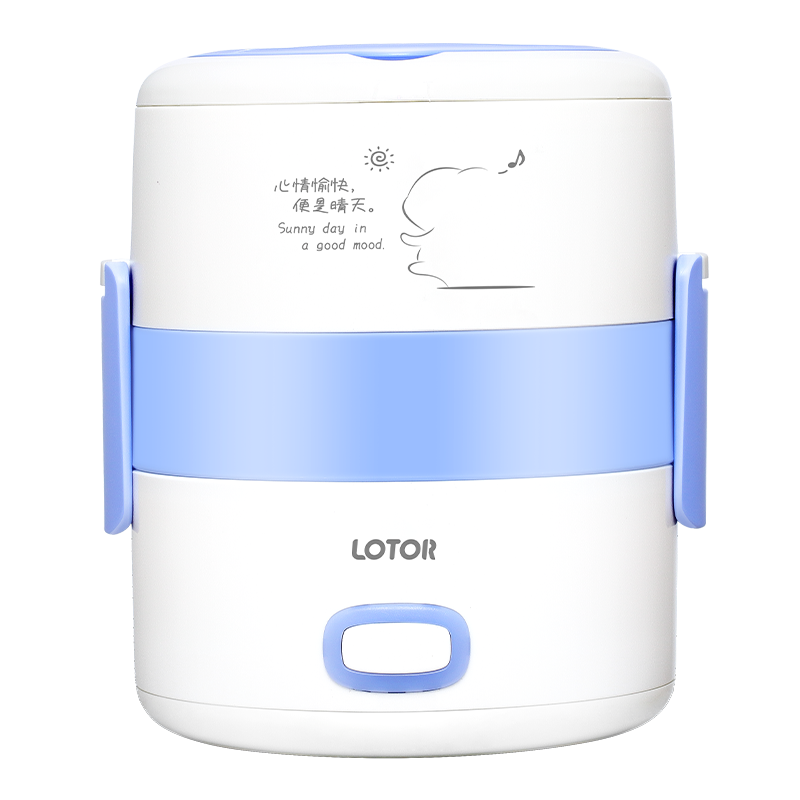 lotor小型电蒸锅办公室家用蒸煮饭菜一体便携式1一人食迷你小蒸锅