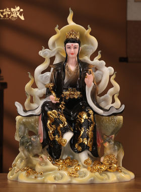 2025新款九尾狐神像男款玉石装饰摆件客厅供奉灵狐化身九公子礼品