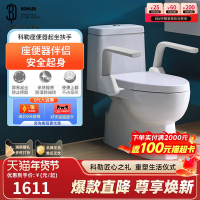 科勒马桶起坐扶手座便器配件老人防滑安全栏杆无障碍助力架22091T