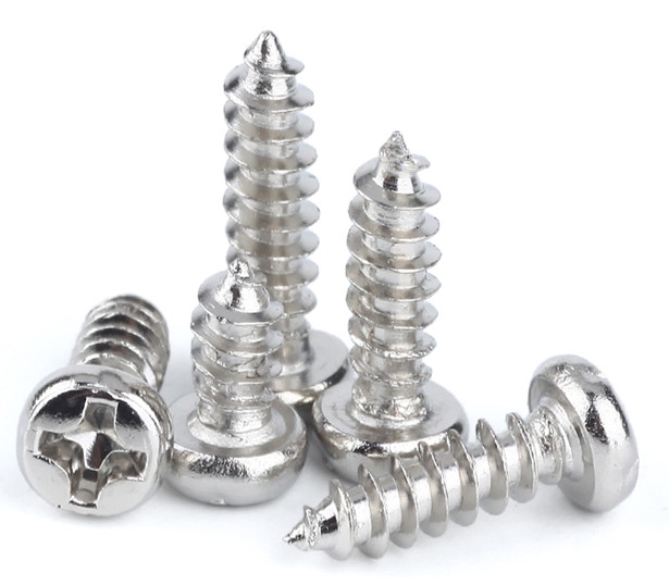 镀镍圆头盘头自攻螺丝钉