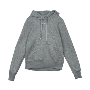 加绒针织上衣HF6840 冬季 043 卫衣女套头连帽衫 Nike耐克2025新款