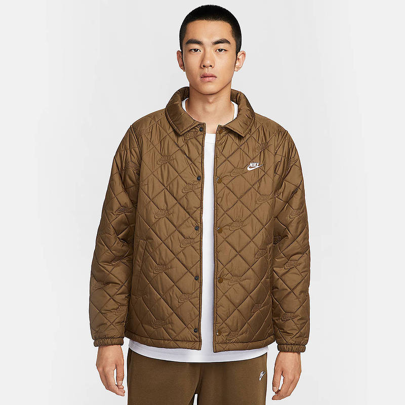 Nike耐克男子宽松防泼水教练夹克冬季新款保暖棉服外套HV1378-235