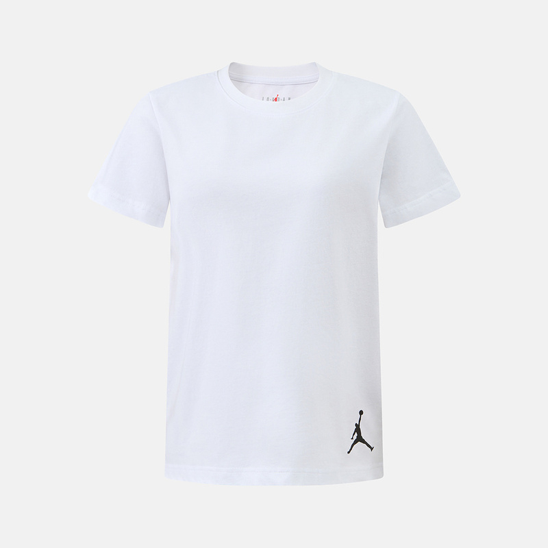 Nike耐克夏季男女童棉质短袖运动休闲简约白色圆领T恤HA4504-101