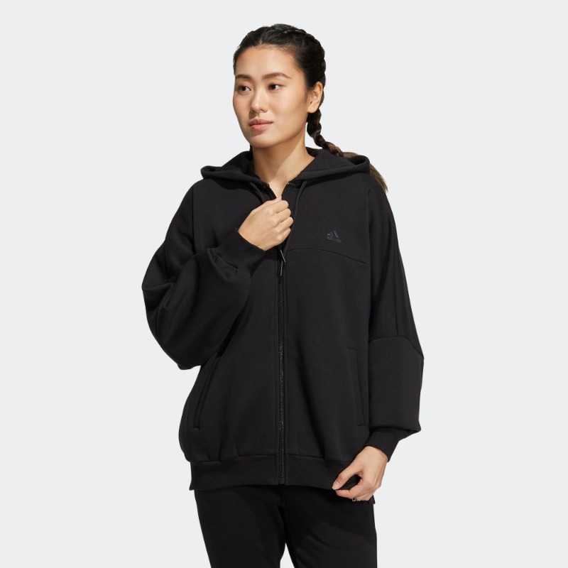 阿迪达斯轻运动女宽松运动外套