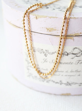 回馈款 日系简约通勤极细手链925纯银镀金双层素链百搭爆款礼物女