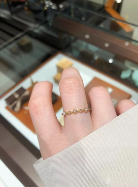 回馈款维多利亚日系轻奢小众设计感菱形珍珠戒指s925银镀金指环