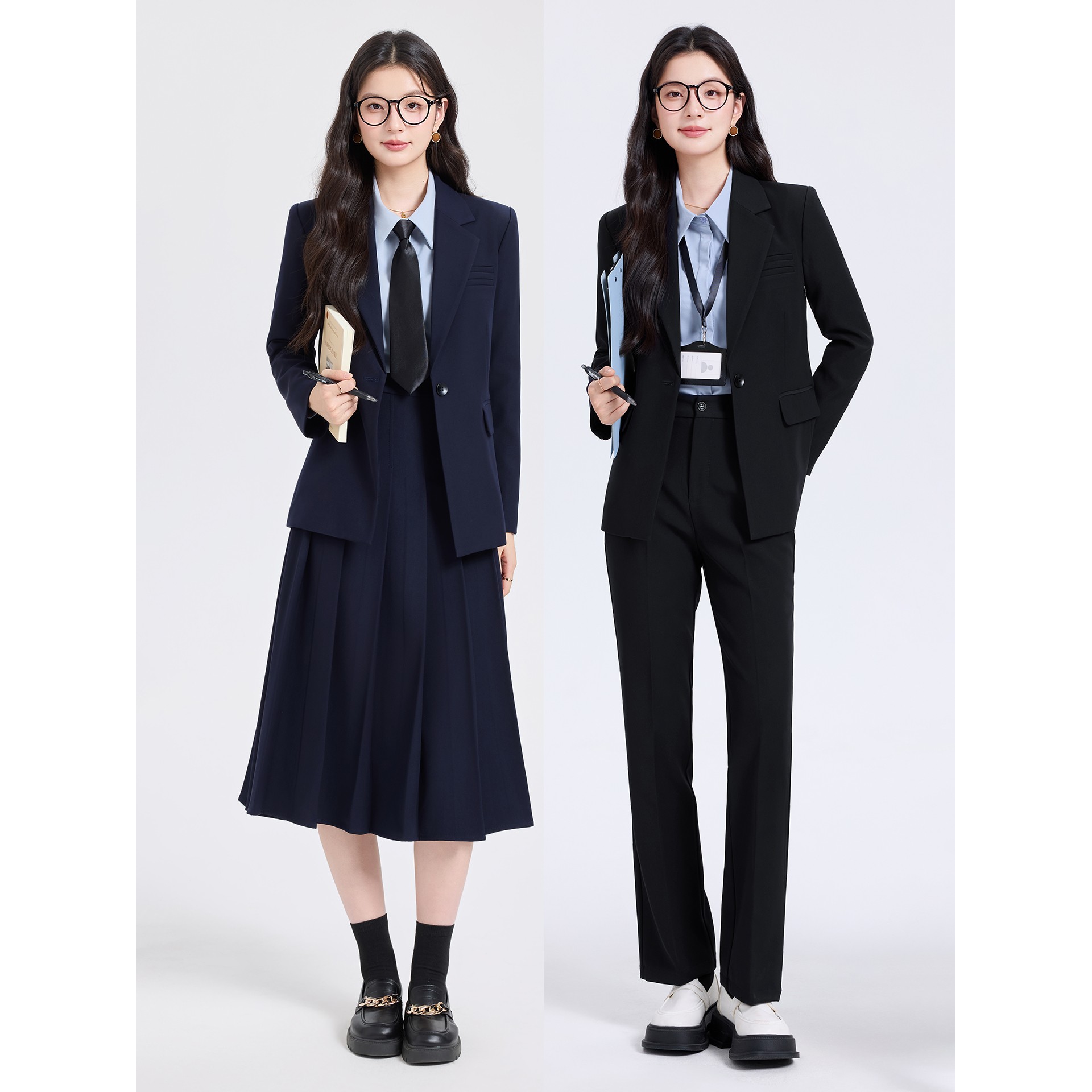 2025年早秋新款气质正装女大学生教资公务员面试正式场合西服套装