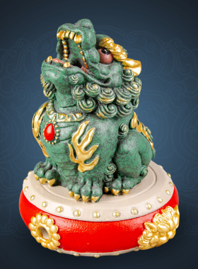 逗兽记青砂石摆件国潮桌茶宠